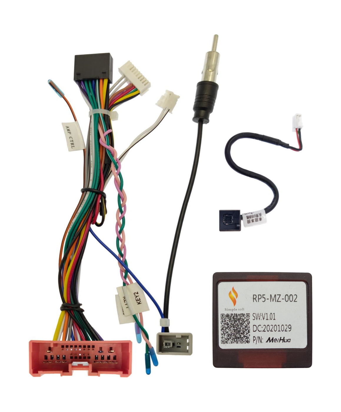 Комплект проводов для установки ANDROID Ksize WS-MTMZ06 Mazda CX-7, CX-9 (Основ,ант,USB,CAN)