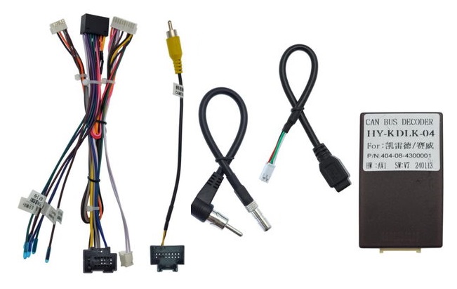 Комплект проводов для установки ANDROID Ksize WS-MTKDLC04 Cadillac 2007-2013 (основ, ант, CAN, AMP)