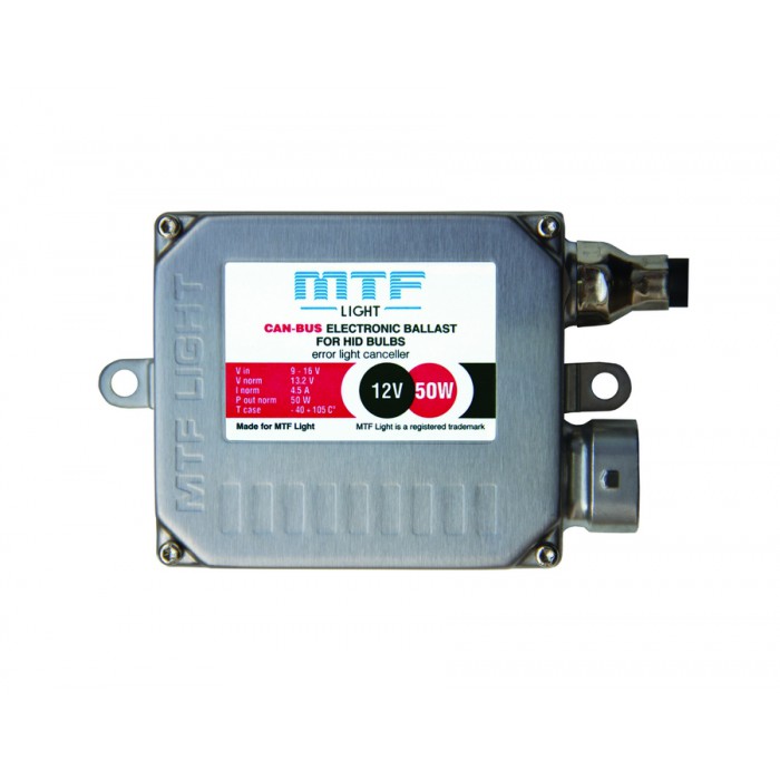 Блок розжига ксеноновой лампы MTF Light (9-16V, 50W, c обманкой, арт. 2A50)