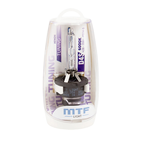 Лампа ксеноновая MTF (D4S 6000k, 42В, 35Вт, TUNNING.Арт.:SBD4S6)