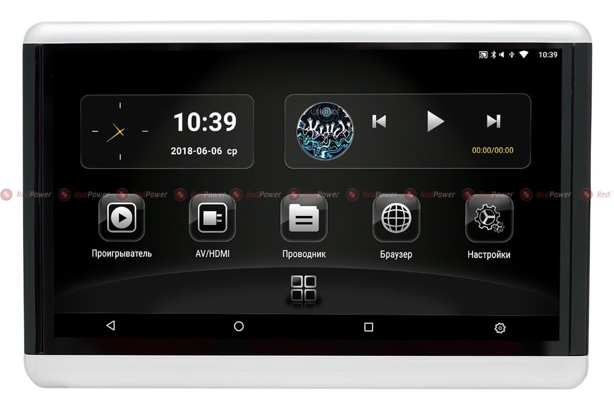 Монитор для крепления на подголовник Redpower HYT10RP