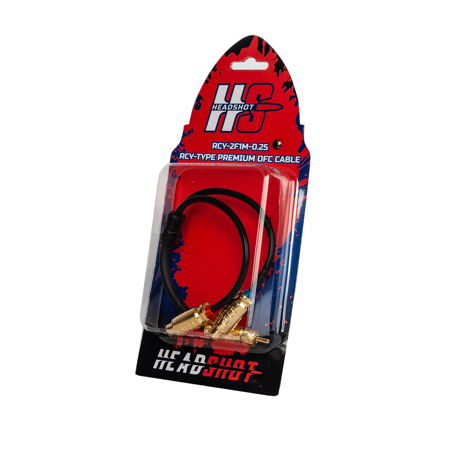 Y-коннектор Kicx Headshot RCY-2F1M-0.25 (1 папа на 2 мамы)