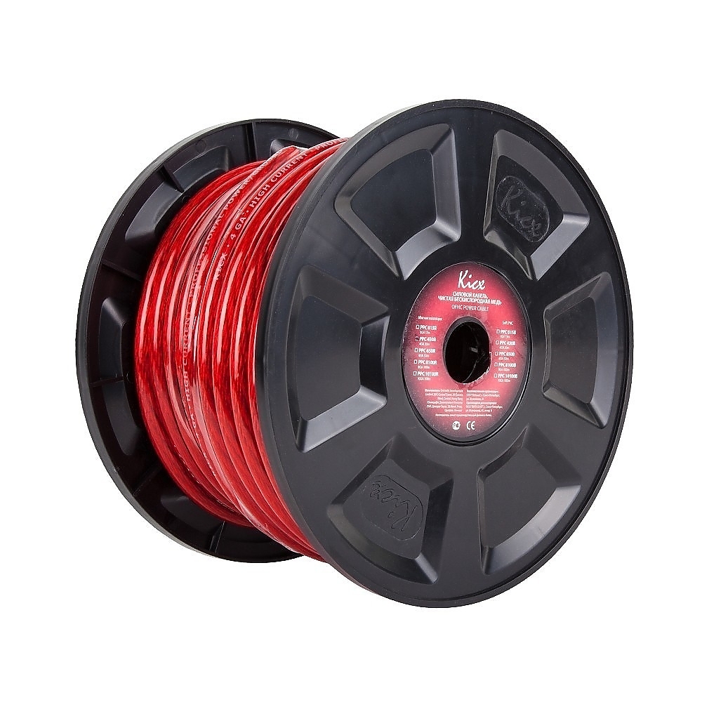 Кабель силовой Kicx PPC 430RS (4AWG, красный)