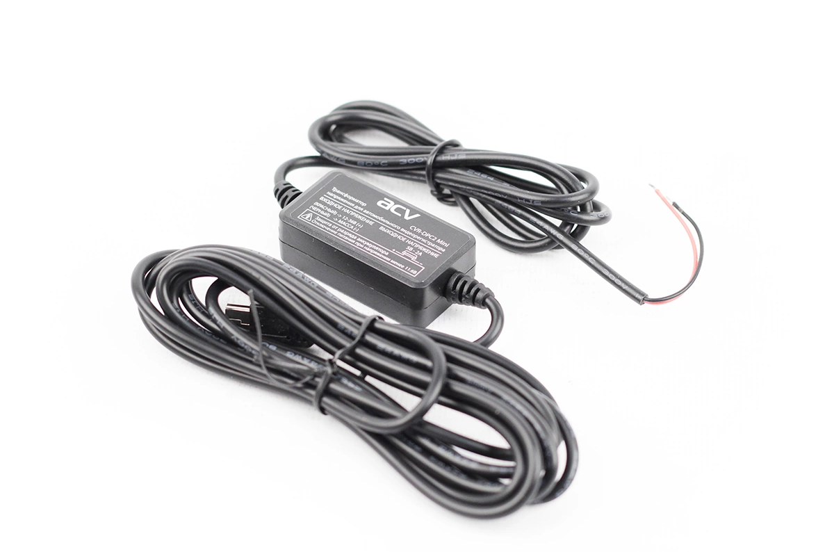 Кабель питания универсальный для скрытой уст-ки ACV CVR-DPC2 MiniUSB 12/24V-5V 2A