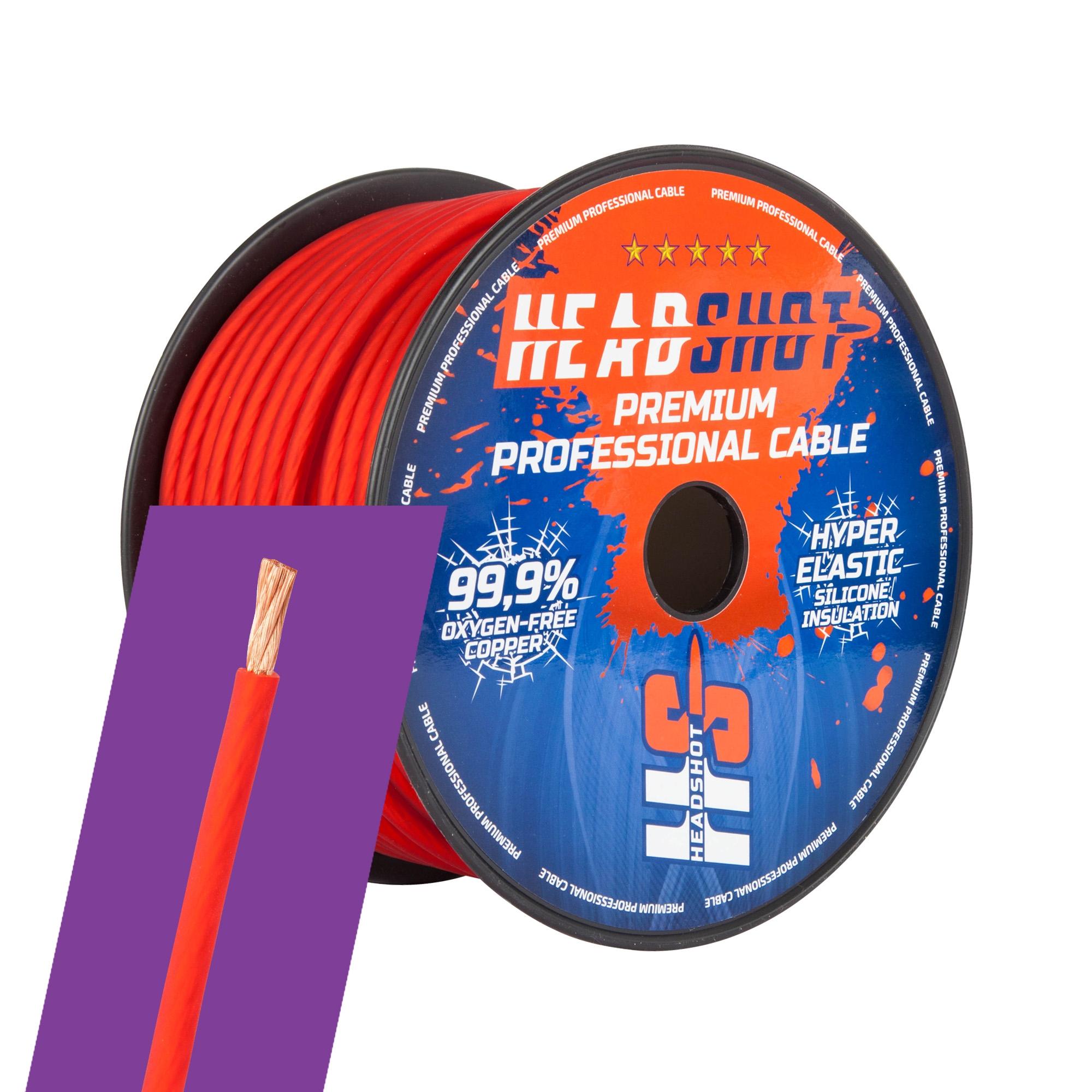 Кабель силовой Kicx HEADSHOT POFC 8050R (8AWG, красный)