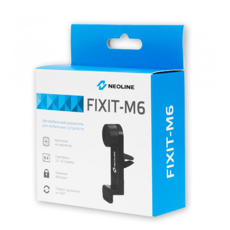 Держатель для телефона на дефлектор автомобиля Neoline Fixit M6