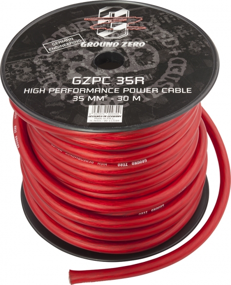 Кабель силовой GROUND ZERO GZPC 35R (2 AWG, красный)