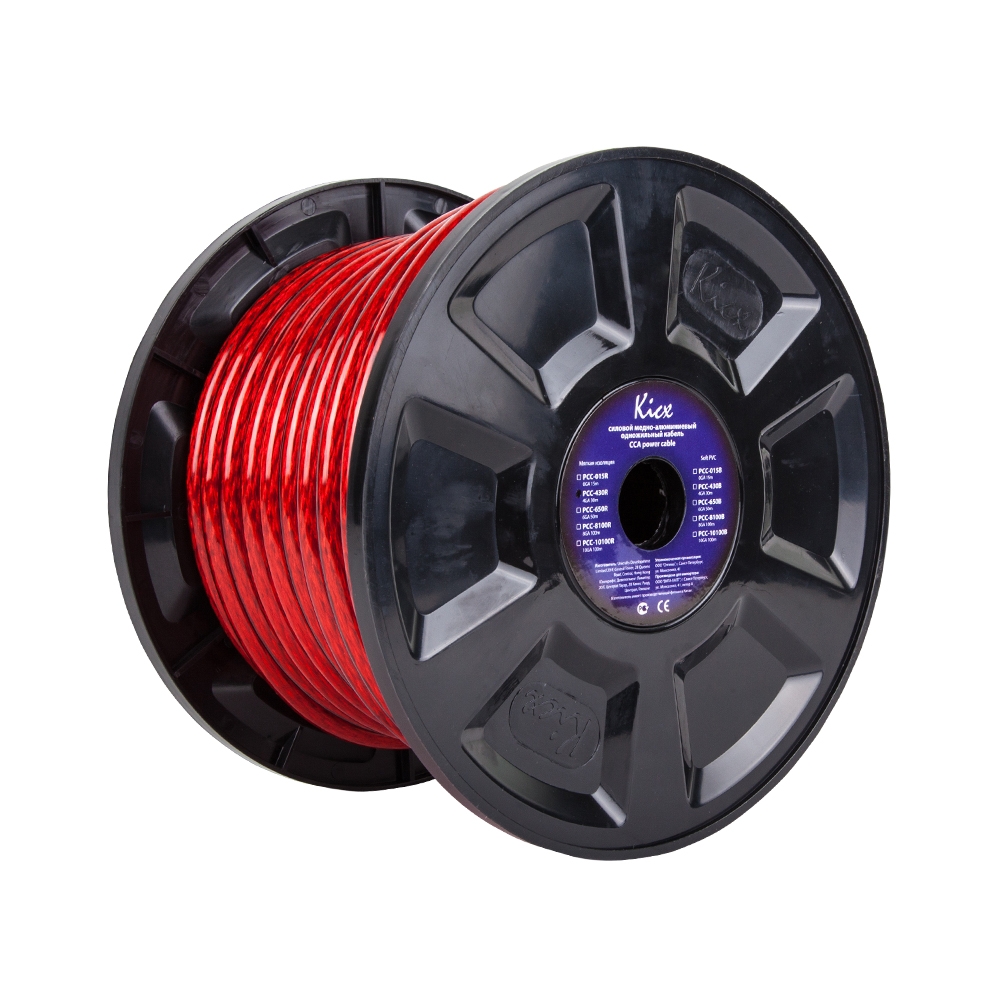 Кабель силовой Kicx PCC 430R (4AWG, красный)