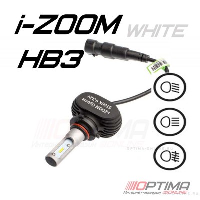 Лампа светодиодная Optima LED i-ZOOM HB3 4200K уценка гарантия 14 дней