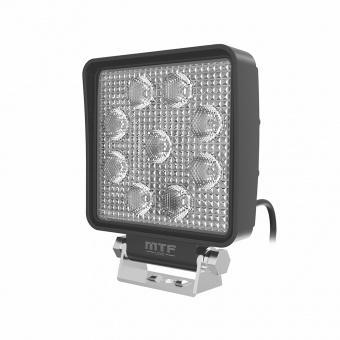 Фонарь светодиодный MTF LIGHT дополнительного освещения 12-60В, 3000лм, 6000К, квадратный PL27K6S
