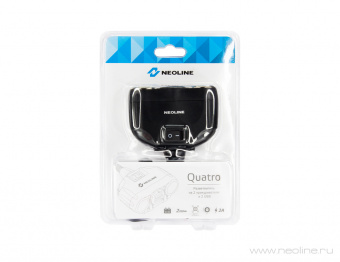 Разветвитель прикуривателя Neoline Quatro USB (2 прикуривателя + 2 USB)