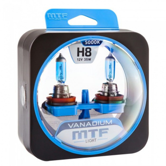 Галогеновые лампы VANADIUM (H8 5000K)