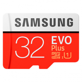 Карта памяти 32Gb Samsung EVO PLUS micro SDHC (10 класс)