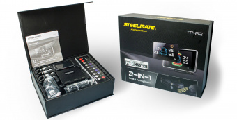 Парковачные радары PARK MASTER STEELMATE TP-62 ДВА-В-ОДНОМ Silver