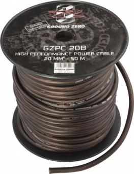 Кабель силовой GROUND ZERO GZPC 20B (4AWG, черный)