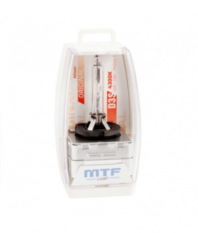 Лампа ксеноновая MTF (D3S 4300k, 42В, 35Вт, ORIGINAL. Арт.:SBD3S4)