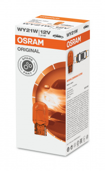 Галогеновая лампа OSRAM WY21W (WX3x16d) желтая